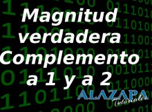 Magnitud verdadera, complemento a uno y complemento a dos